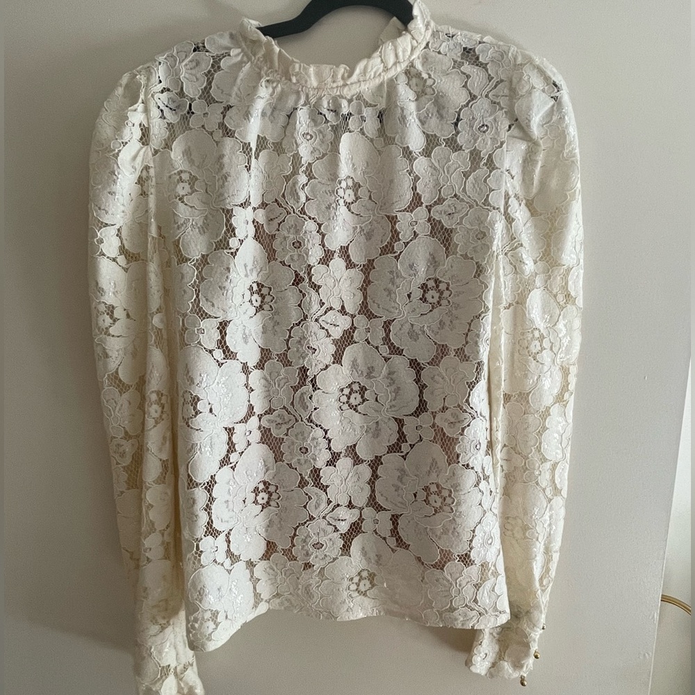 Wayf Lace-Detailed Blouse